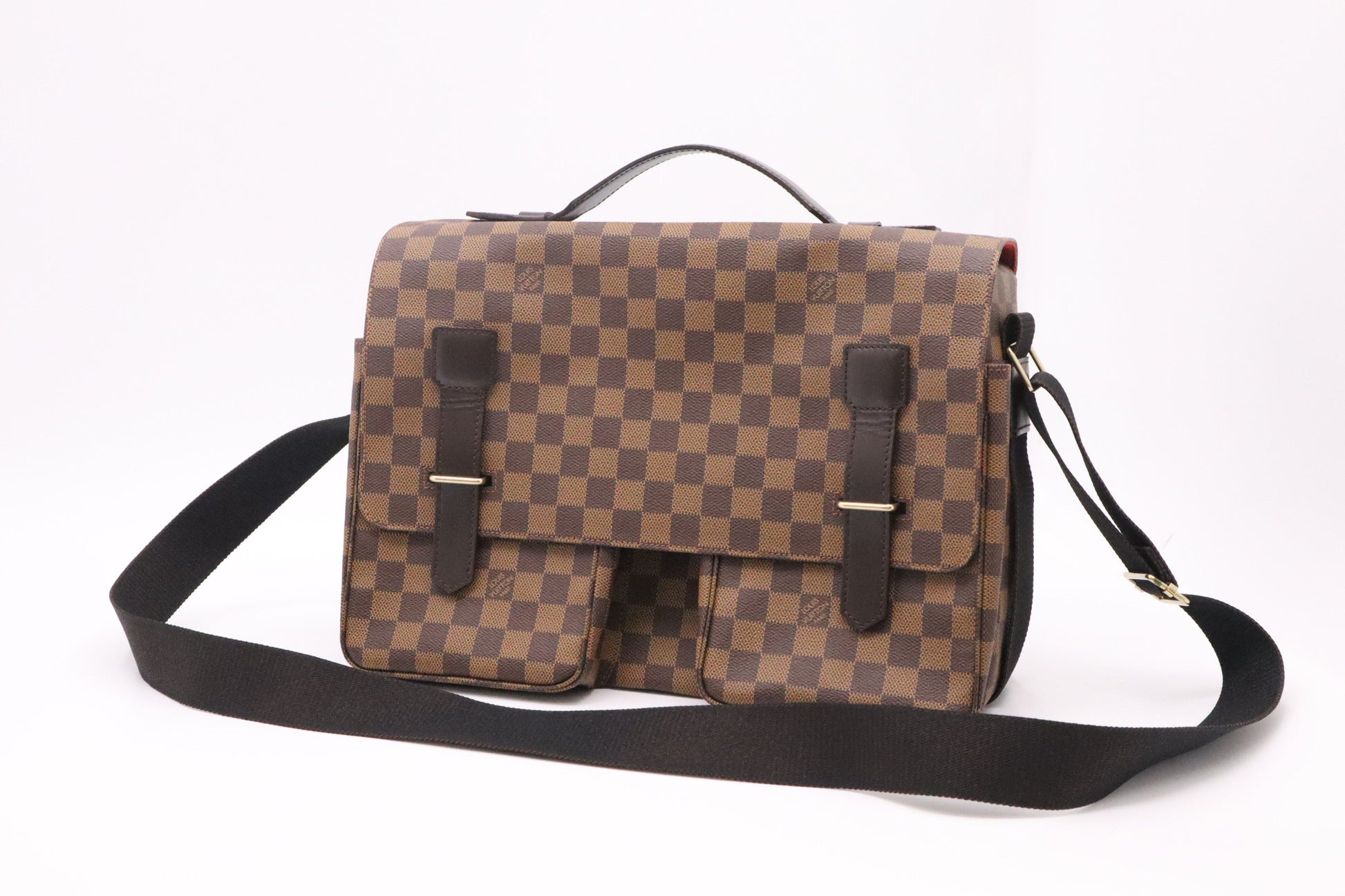 Louis Vuitton Broadway Ebene Damier Canvas Handbag