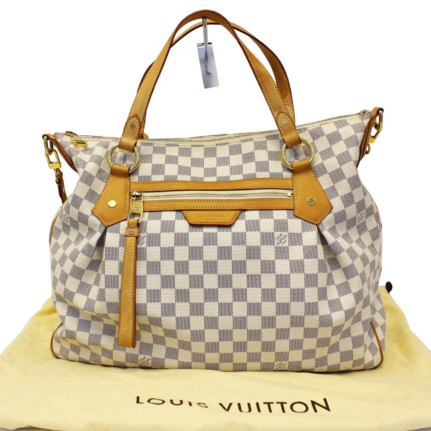 Louis Evora Gm Damier Azur Tote Shoulder Shoulder Bag