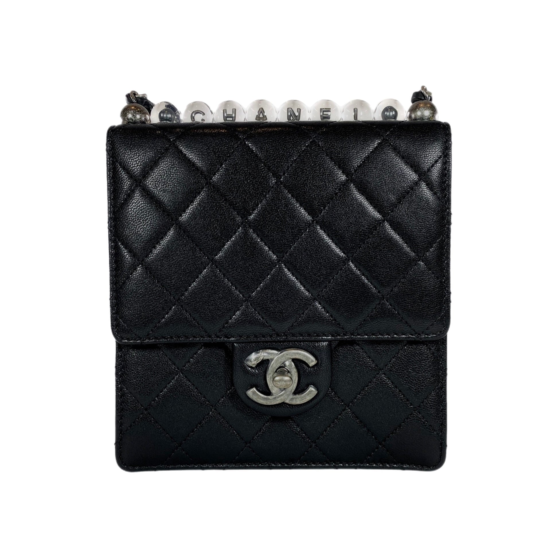 Chanel Chic Pearls Black Flap Bag