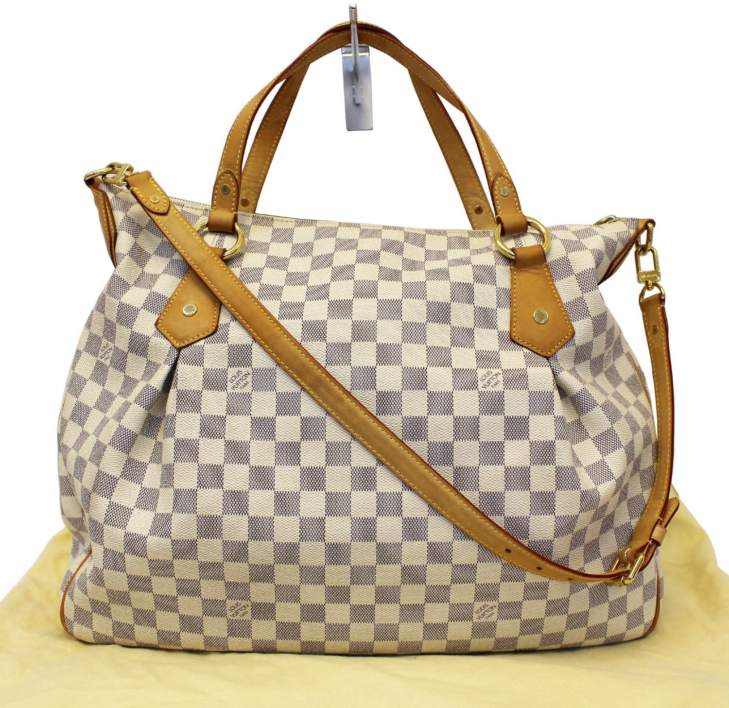 Louis Evora Gm Damier Azur Tote Shoulder Shoulder Bag