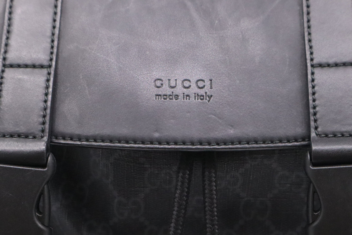 Gucci Backpack GG Supreme Canvas Black