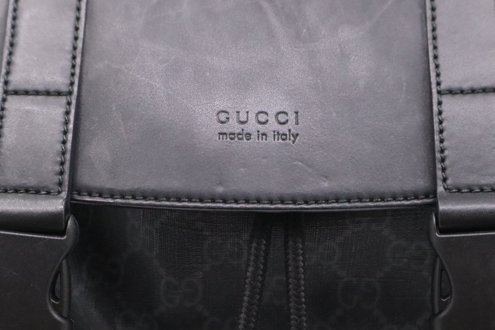 Gucci Backpack GG Supreme Canvas Black