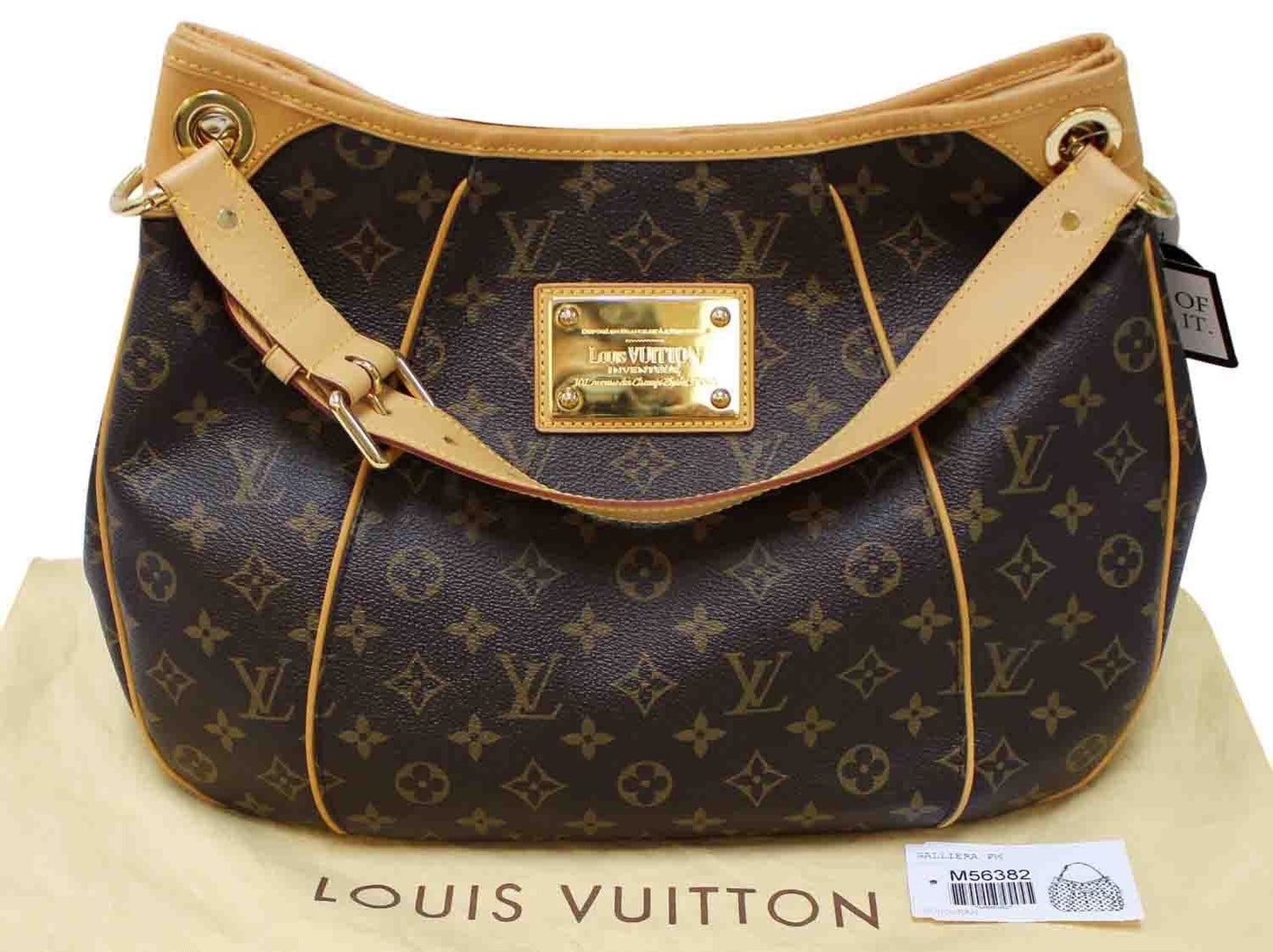 Louis Galliera Pm Shoulder Handbag Monogram Brown Shoulder Bag