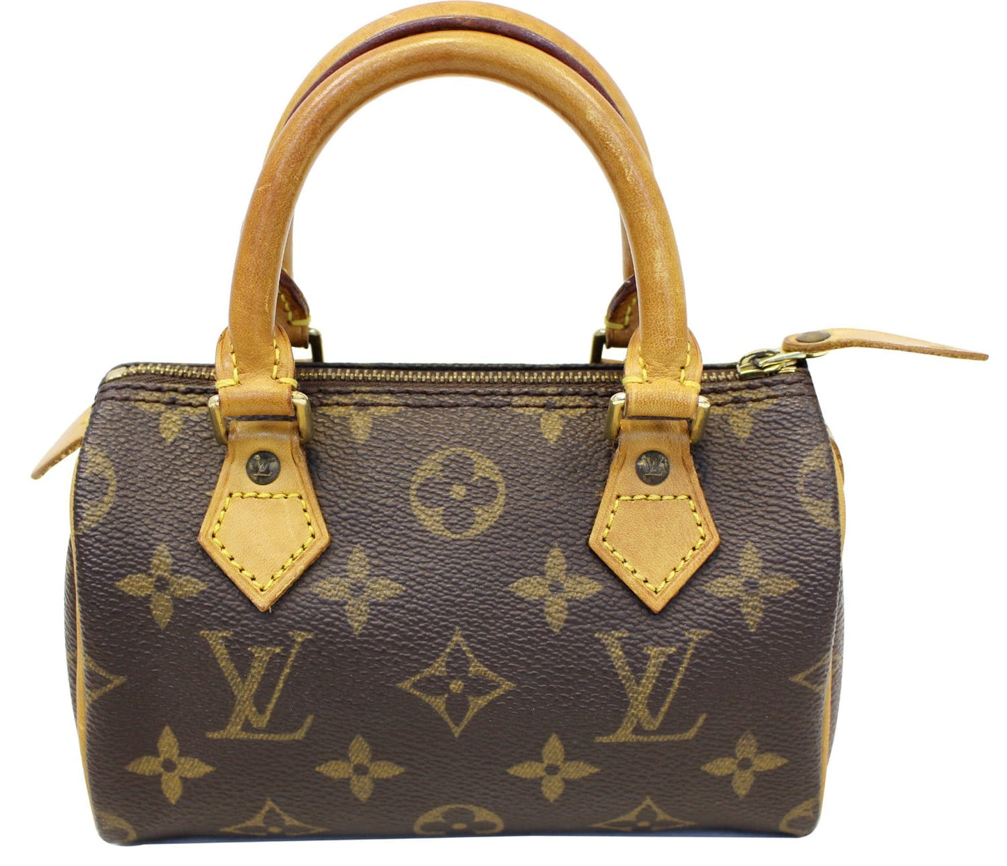 Louis Speedy Satchel Handbag Monogram Mini Travel Bag