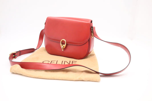 Celine Crossbody In Handbag Leather Red Crossbody Bag