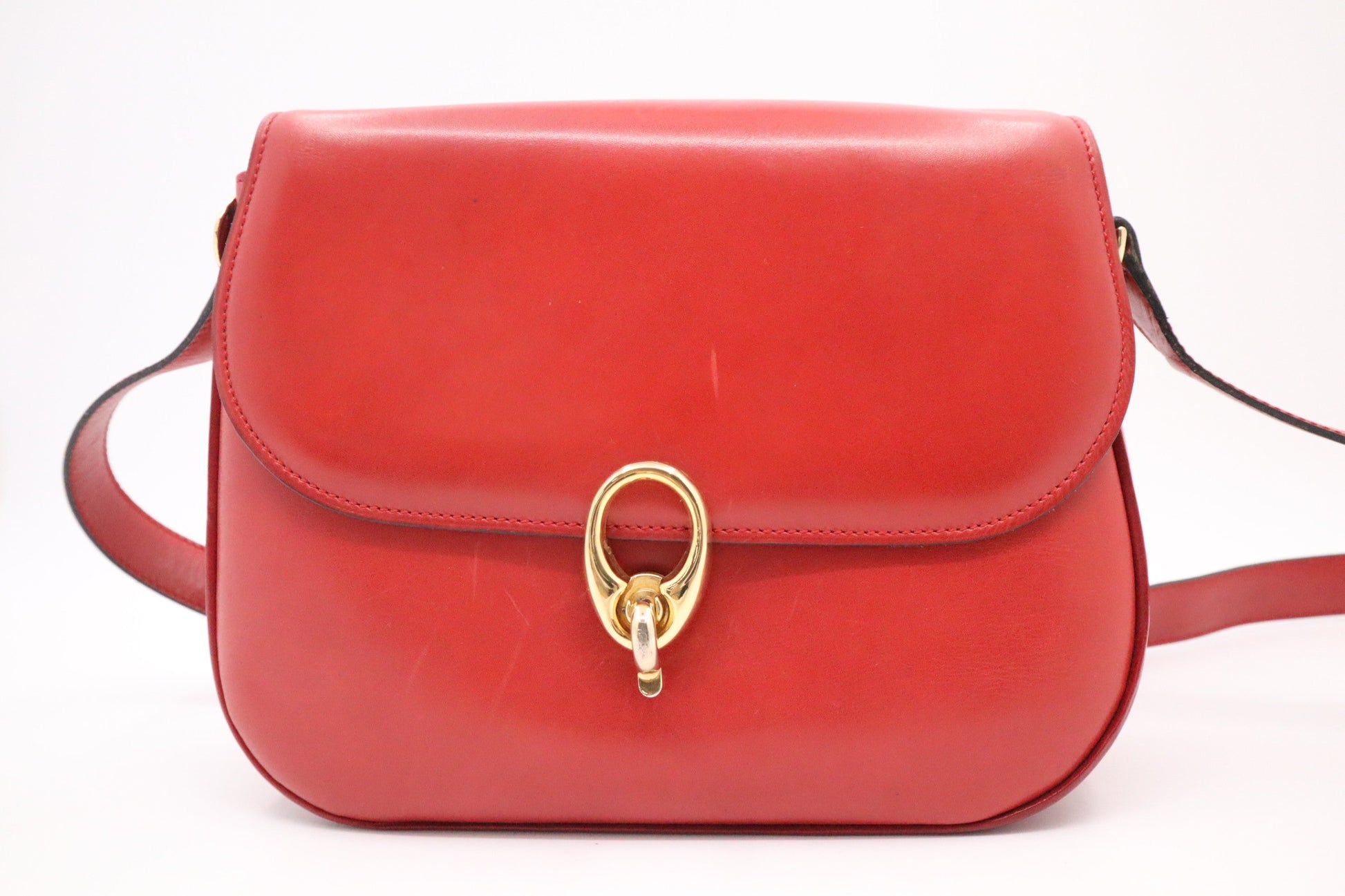Celine Crossbody In Handbag Leather Red Crossbody Bag
