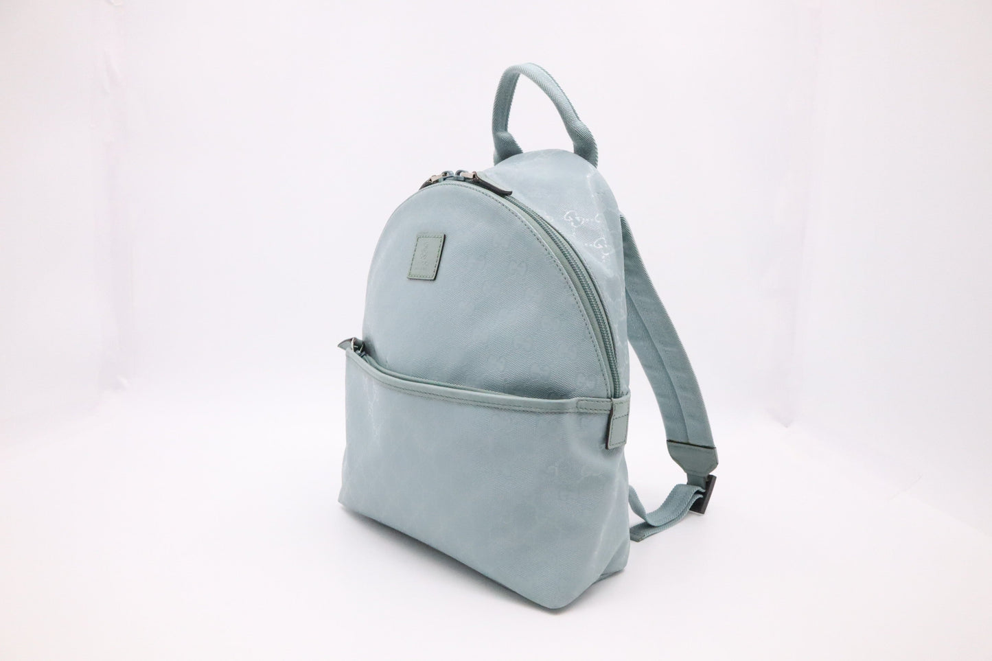 Gucci Backpack In Light Coated Canvas Blue