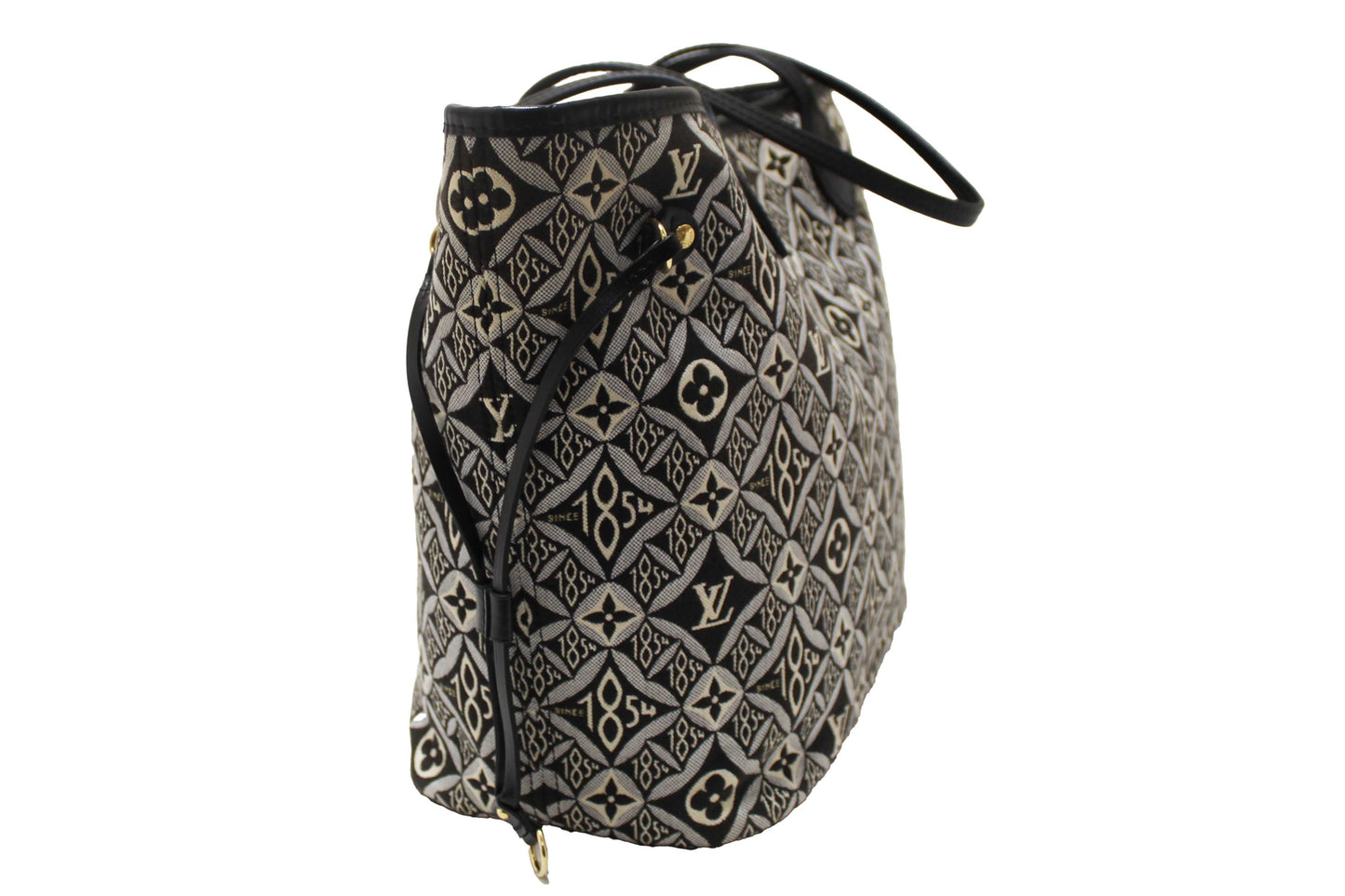 Louis Vuitton Grey Jacquard Since 1854 Neverfull MM Shoulder Tote Bag