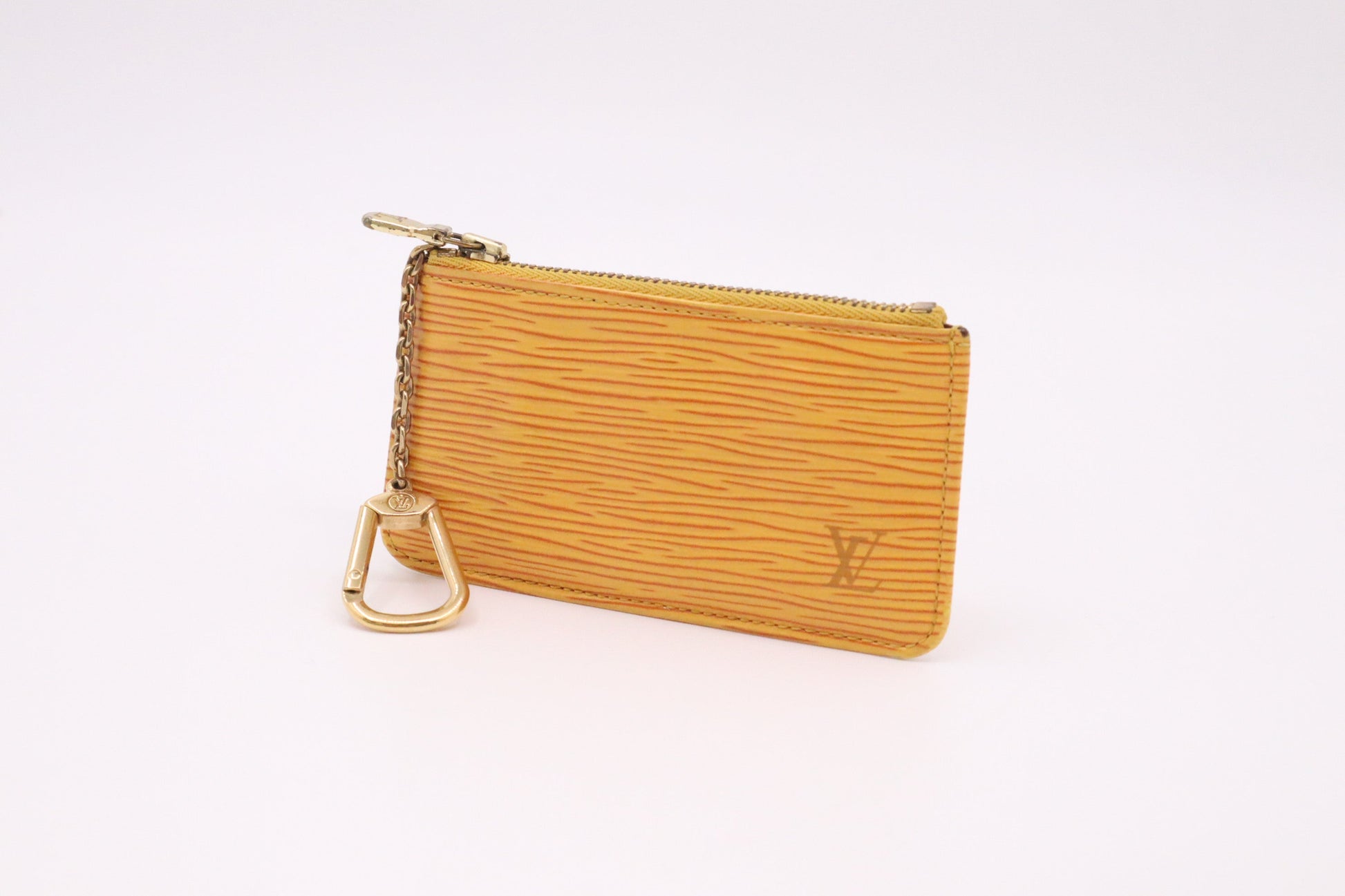 Louis Vuitton Cles Epi Leather Orange Handbag