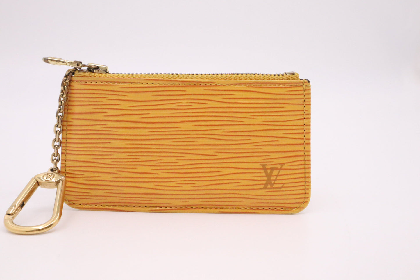 Louis Vuitton Cles Epi Leather Orange Handbag