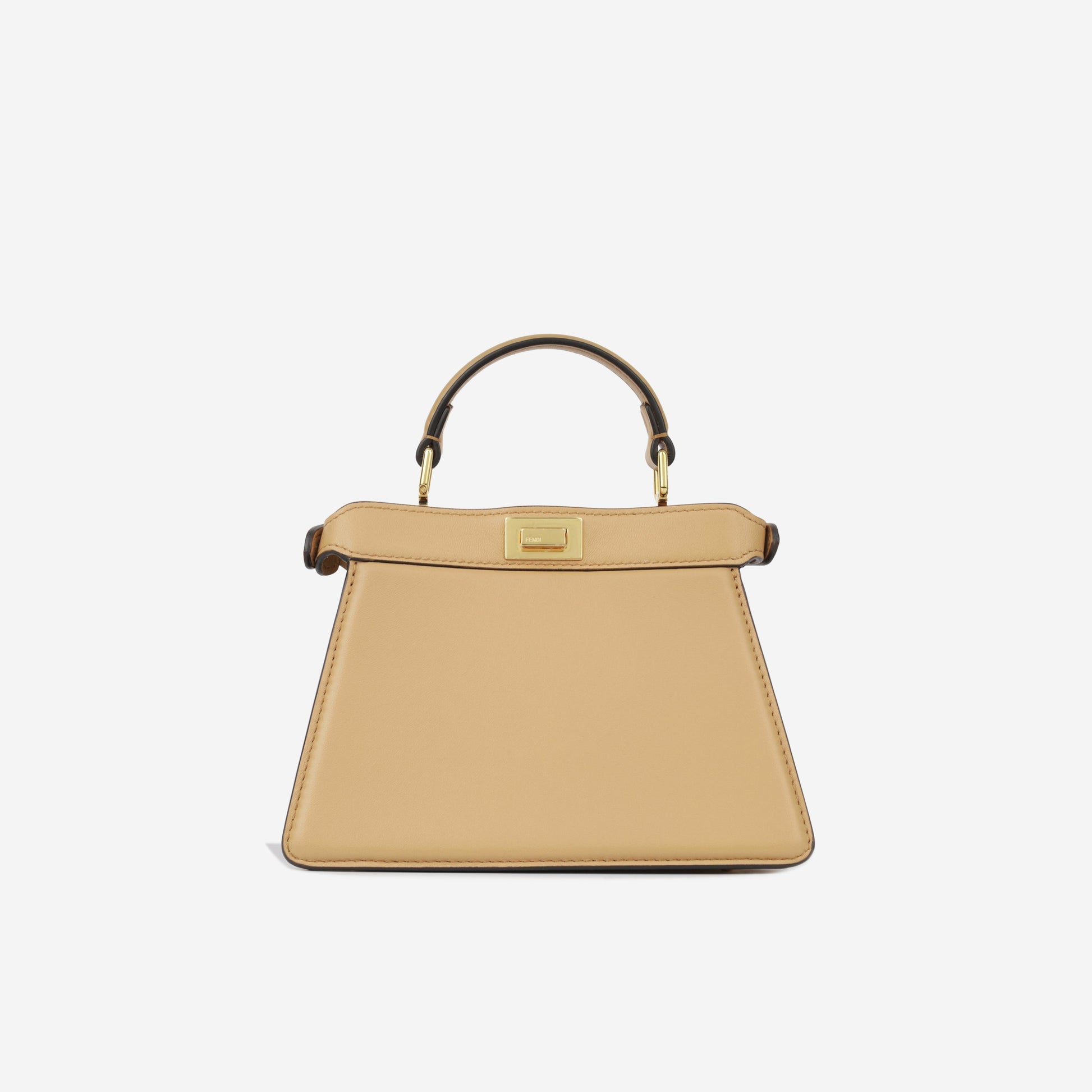 Fendi Isseu Peekabo Crossbody Bag Beige Mini