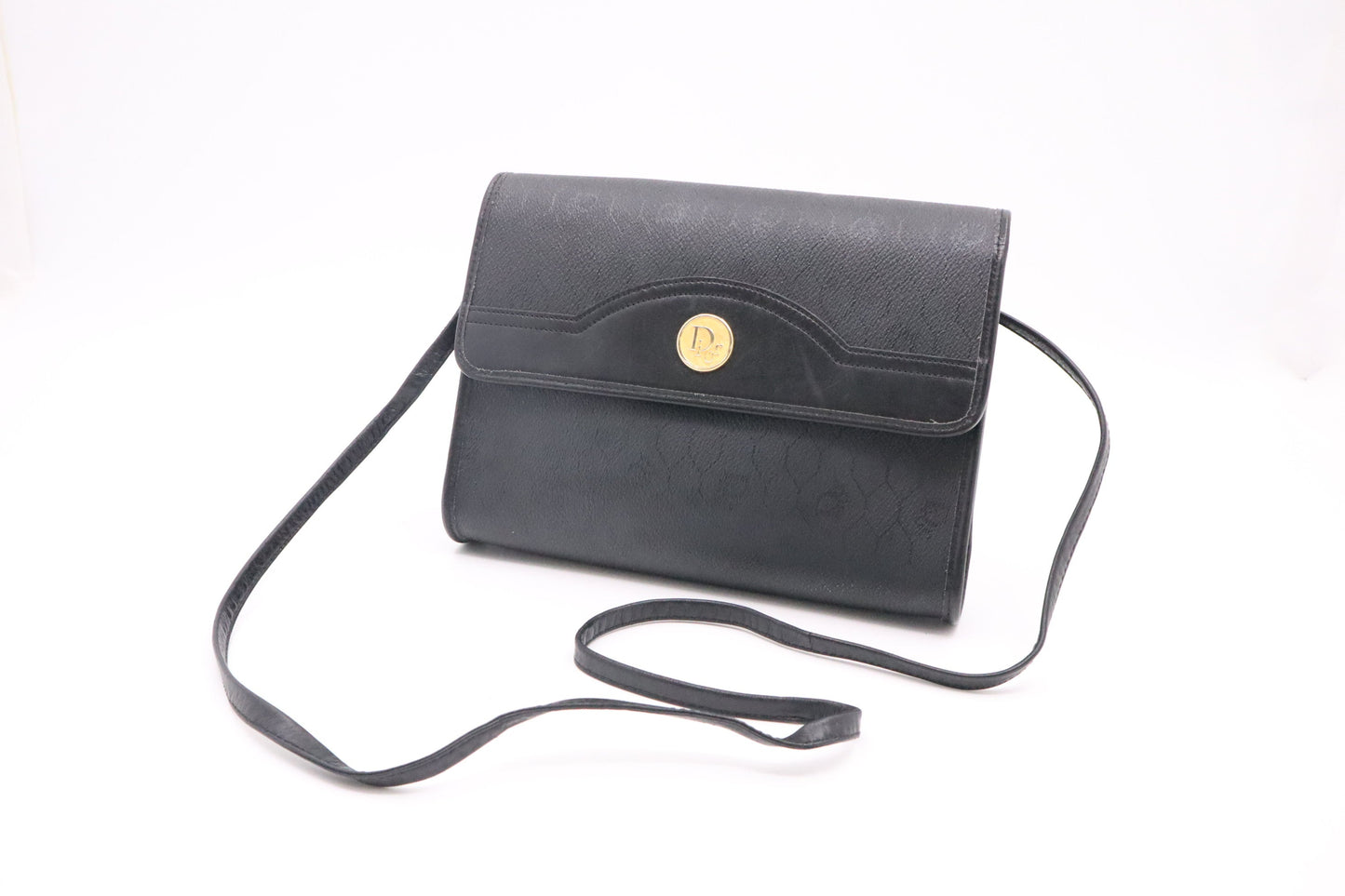 Dior Crossbody Bag In Honeycomb Canvas Black