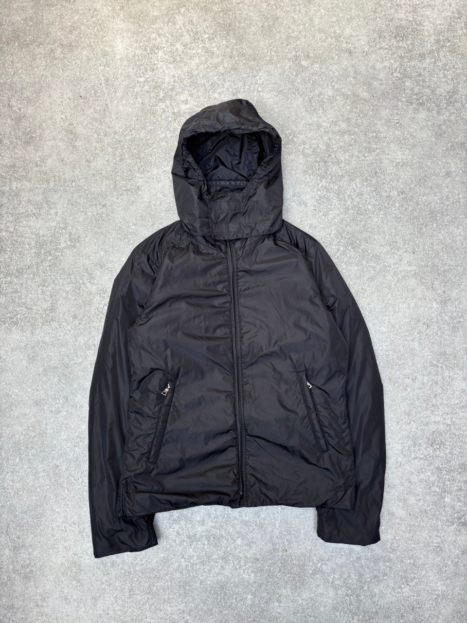 Prada Handbag Full Jacket Nylon Black Large