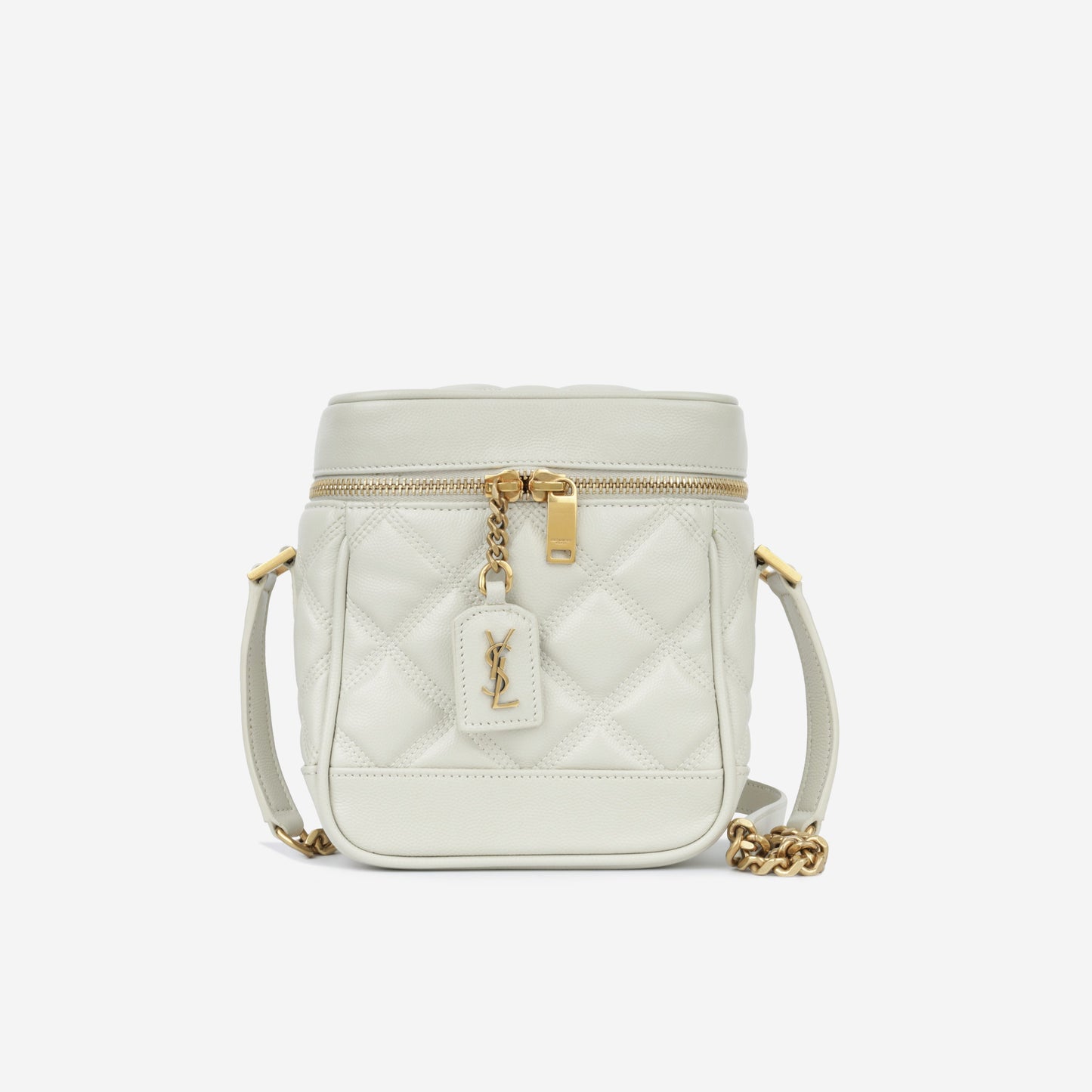 YSL Saint Laurent Vanity Bag Grey Gray Shoulder Bag