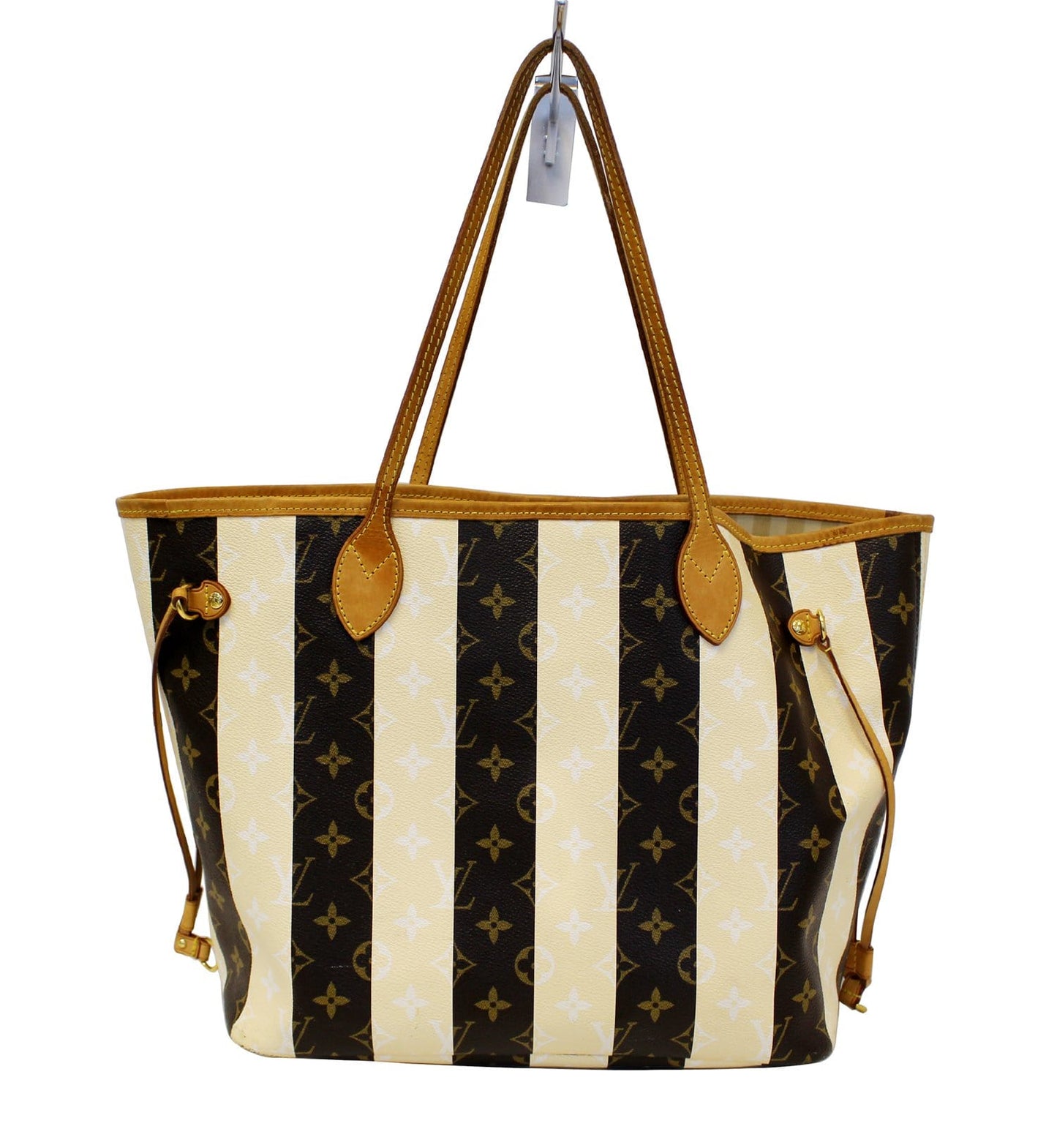 Louis Limited Edition Rayures Neverfull Mm Tote Monogram Shoulder Bag