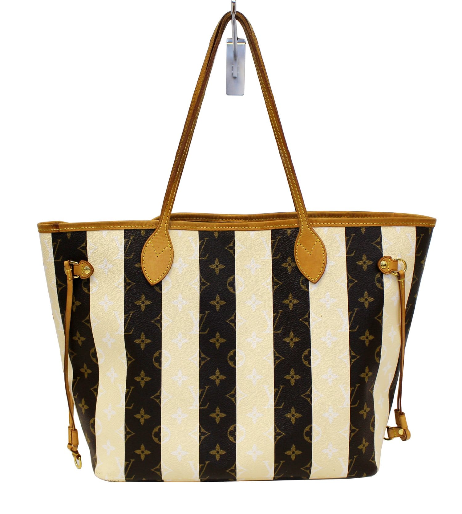Louis Limited Edition Rayures Neverfull Mm Tote Monogram Shoulder Bag