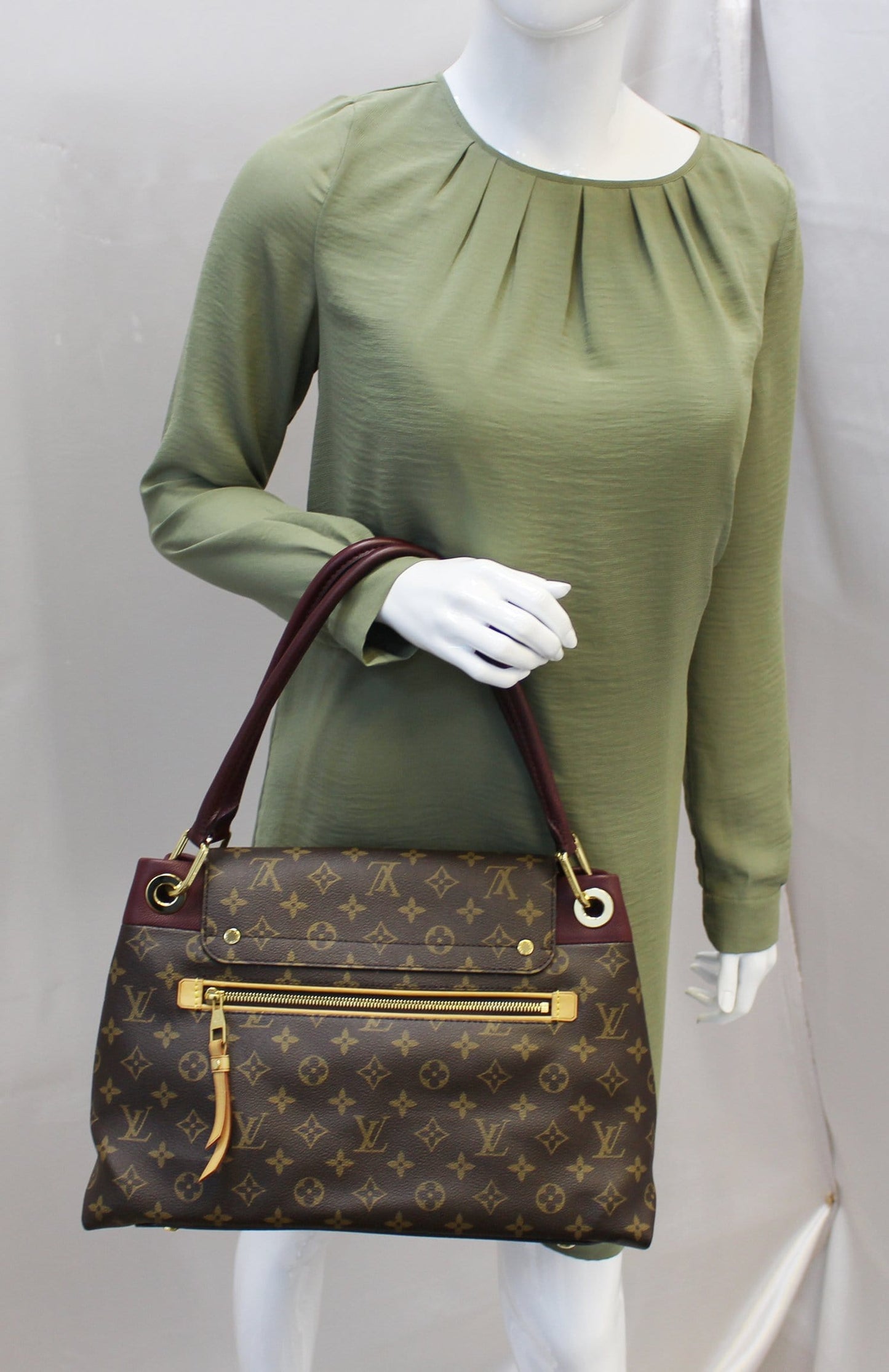 Louis Aurore Olympe Satchel Bag Canvas Monogram Travel Bag