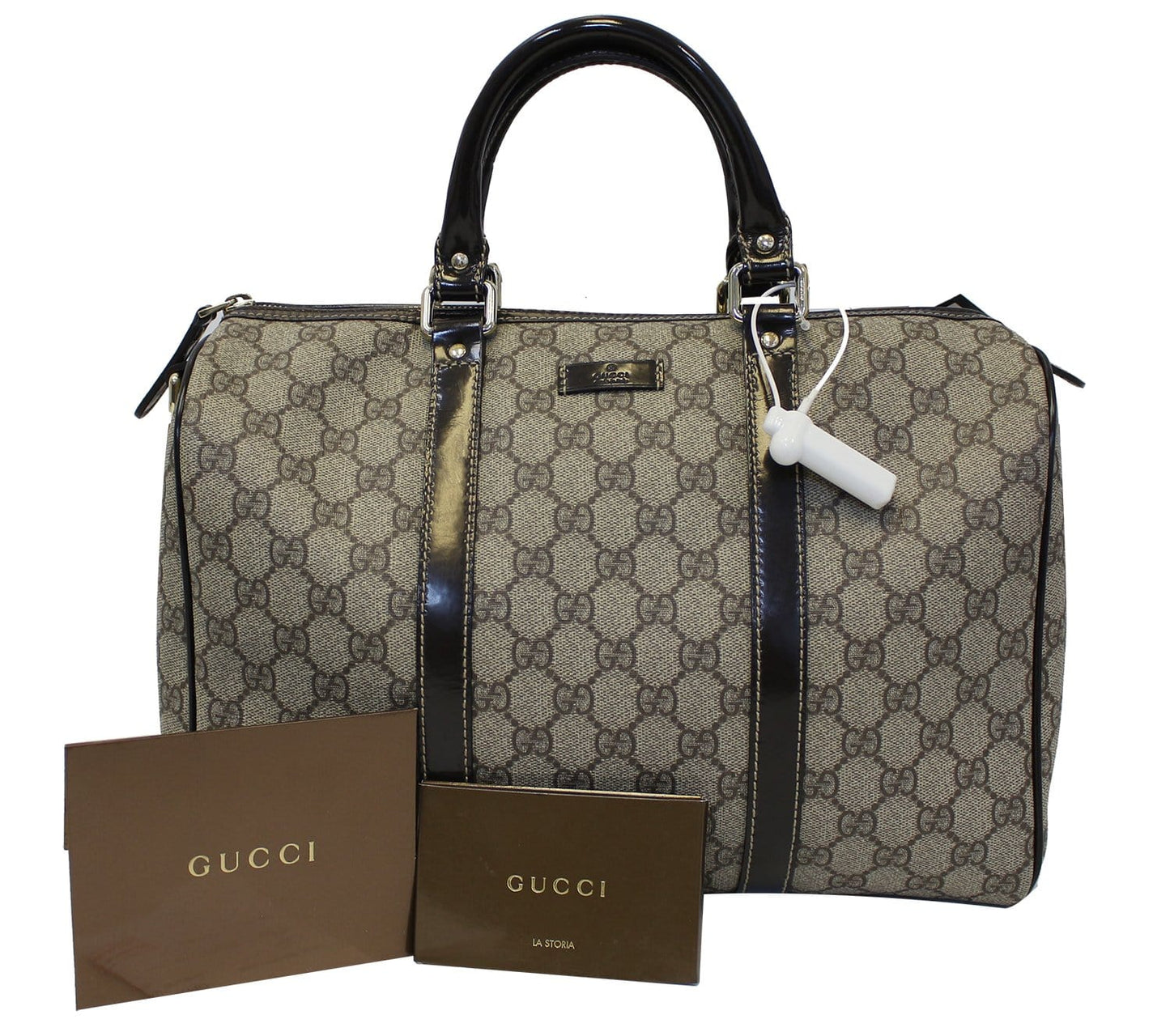 Gucci Joy Boston Satchel Bag Monogram Medium Travel Bag