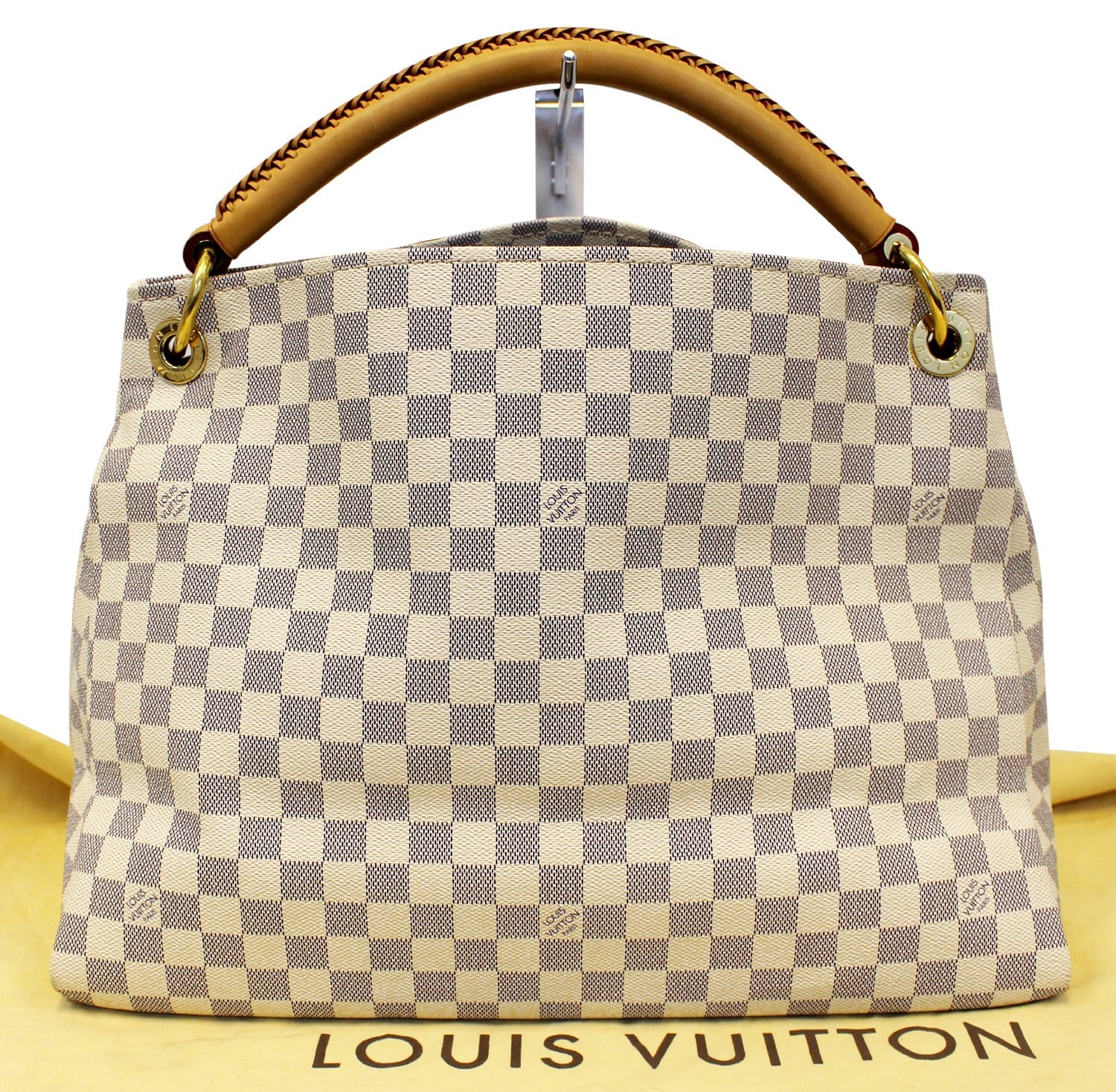 Louis Damier Azur Artsy Mm Shoulder Tote Shoulder Bag