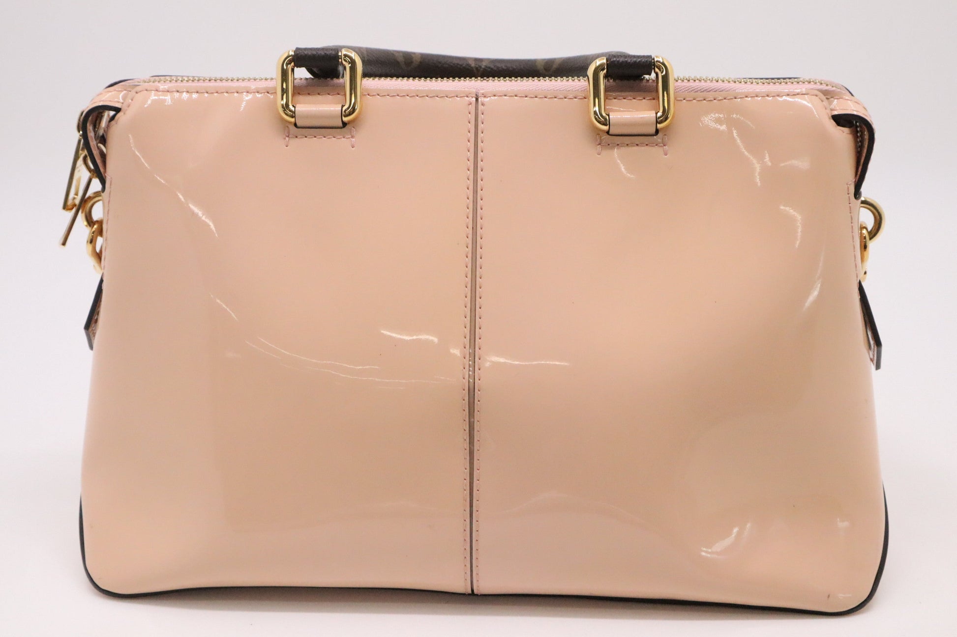 Louis Vuitton Miroir Monogram Vernis Canvas Leather Tote Bag