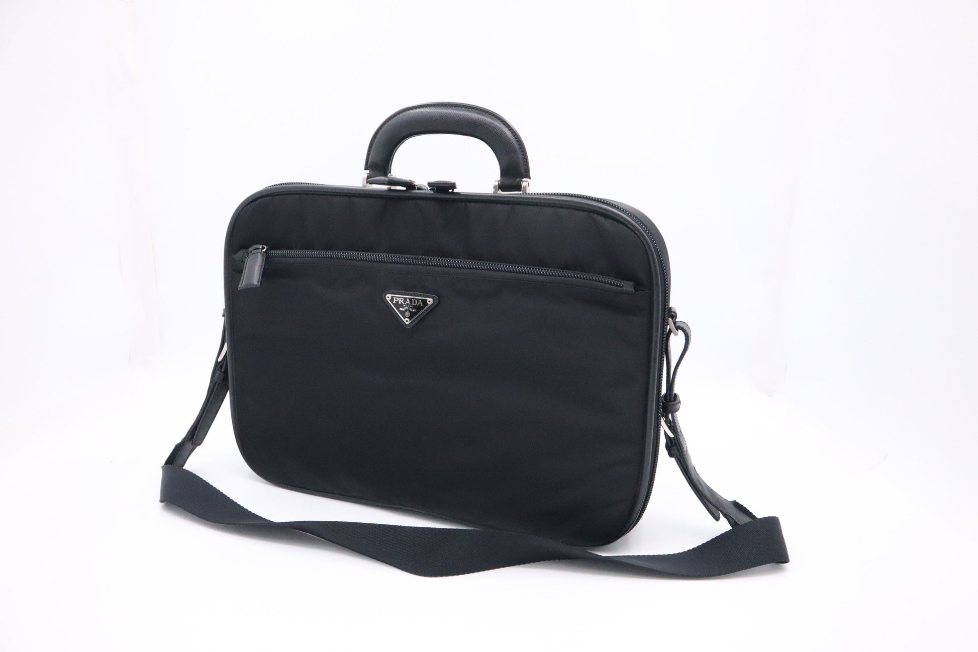 Prada Business Bag In Canvas Nylon Travel Bag