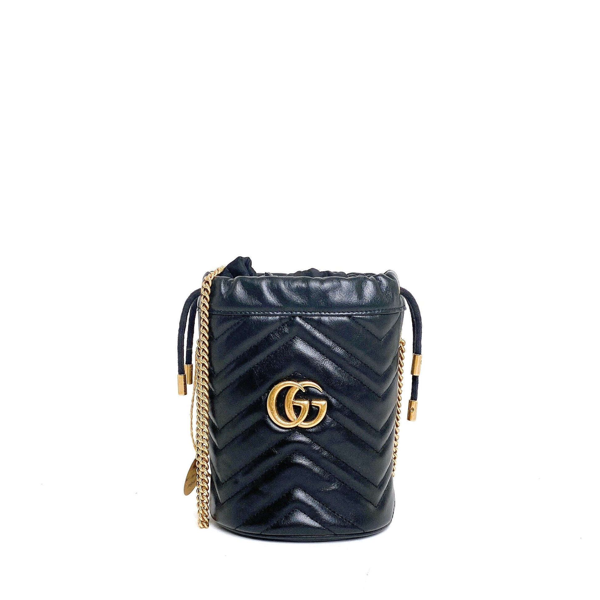 Gucci Marmont Black Bucket Bucket Bag
