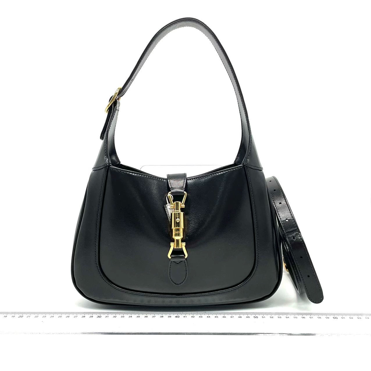 Gucci Jackie Adjustable Strap Leather Black Handbag Strap 4