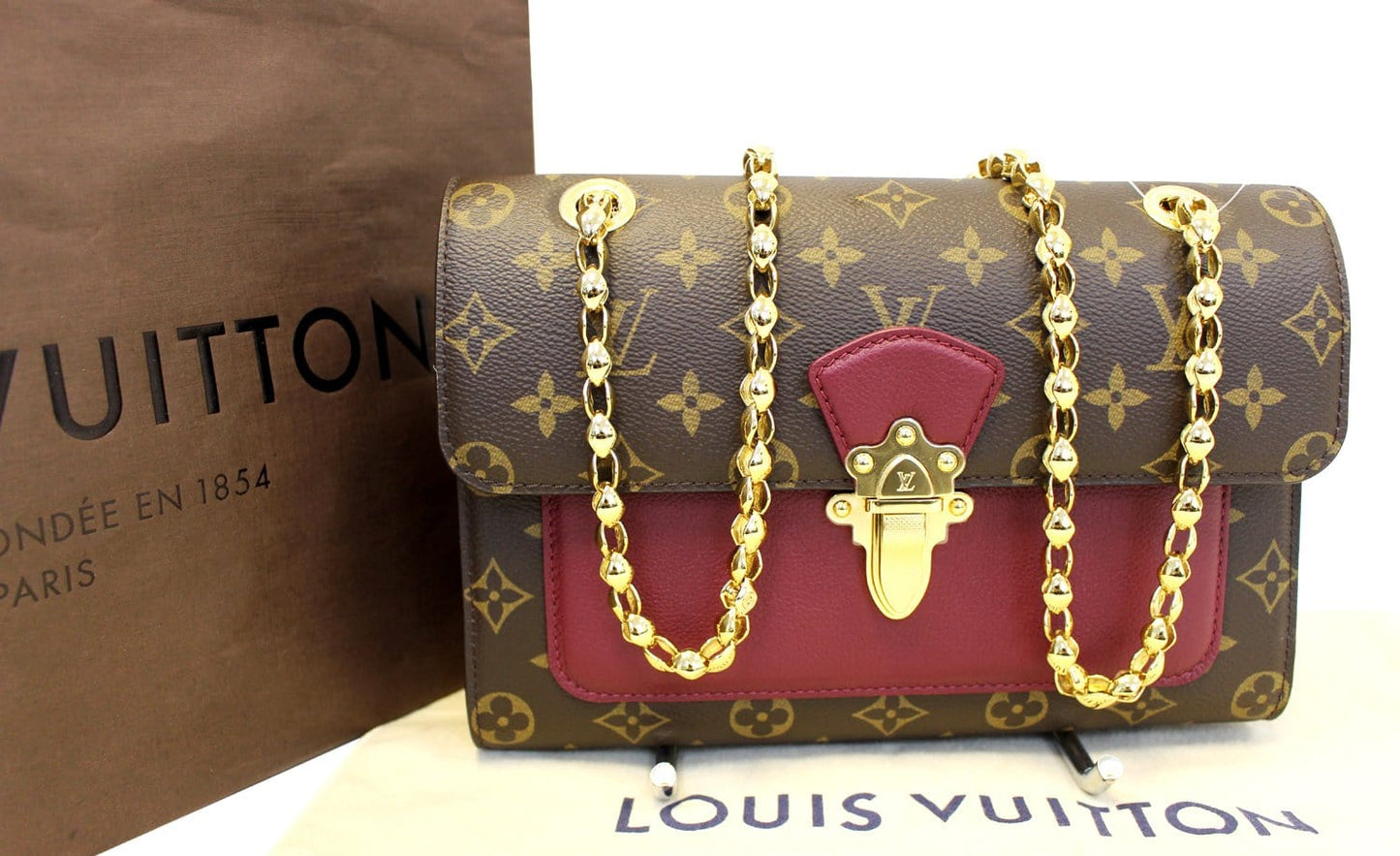 Louis Raisin Victoire Shoulder Bag Canvas Monogram