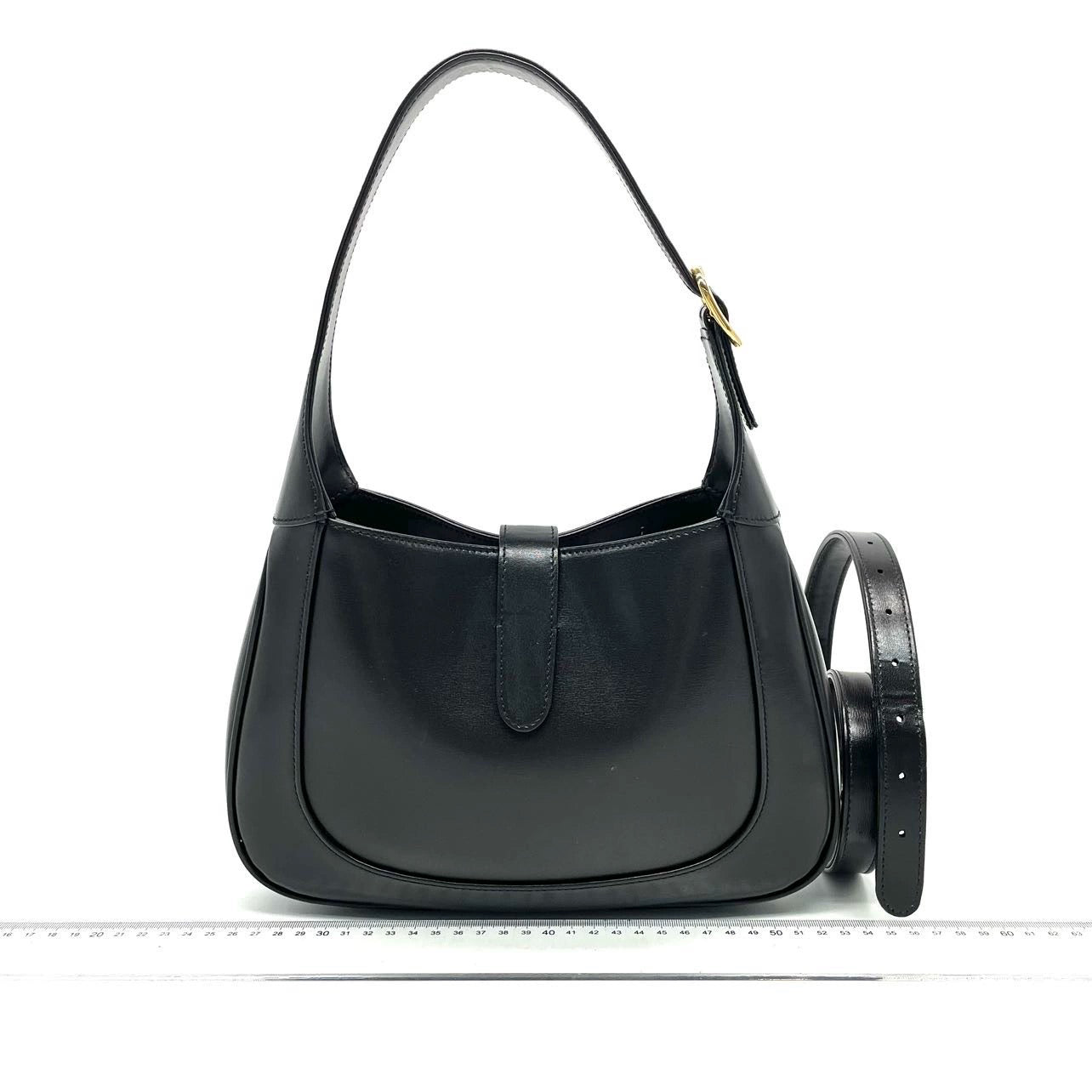 Gucci Jackie Adjustable Strap Leather Black Handbag Strap 4