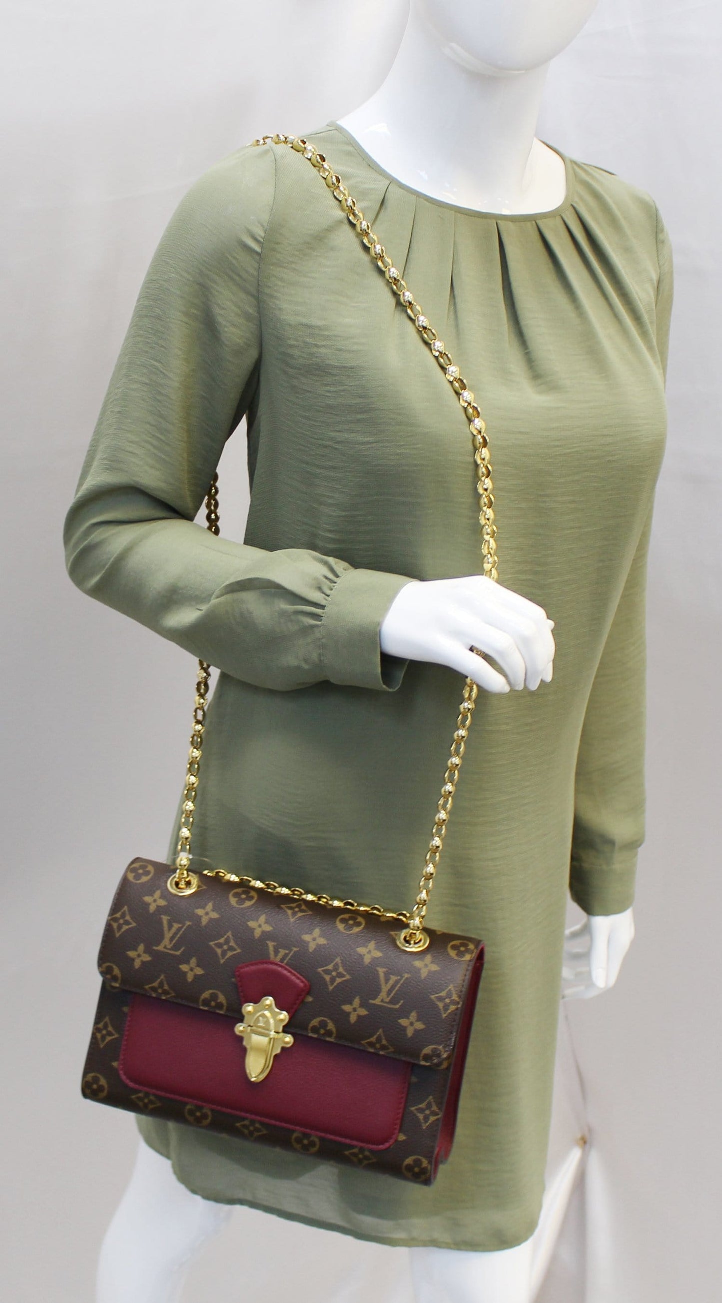Louis Raisin Victoire Shoulder Bag Canvas Monogram