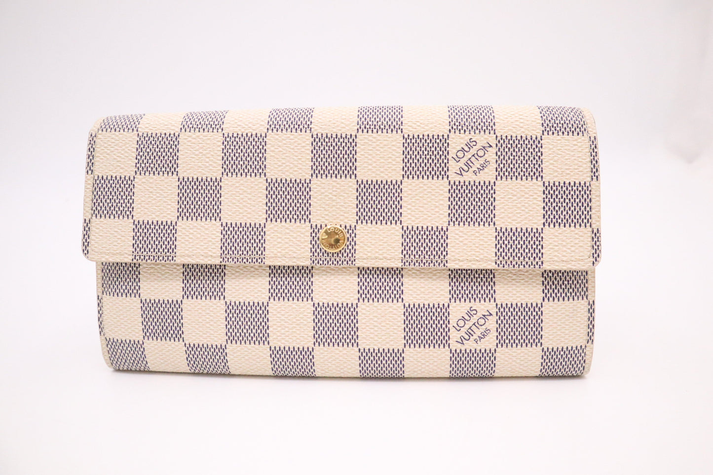 Louis Vuitton Sarah Azur Canvas Damier Wallet Case