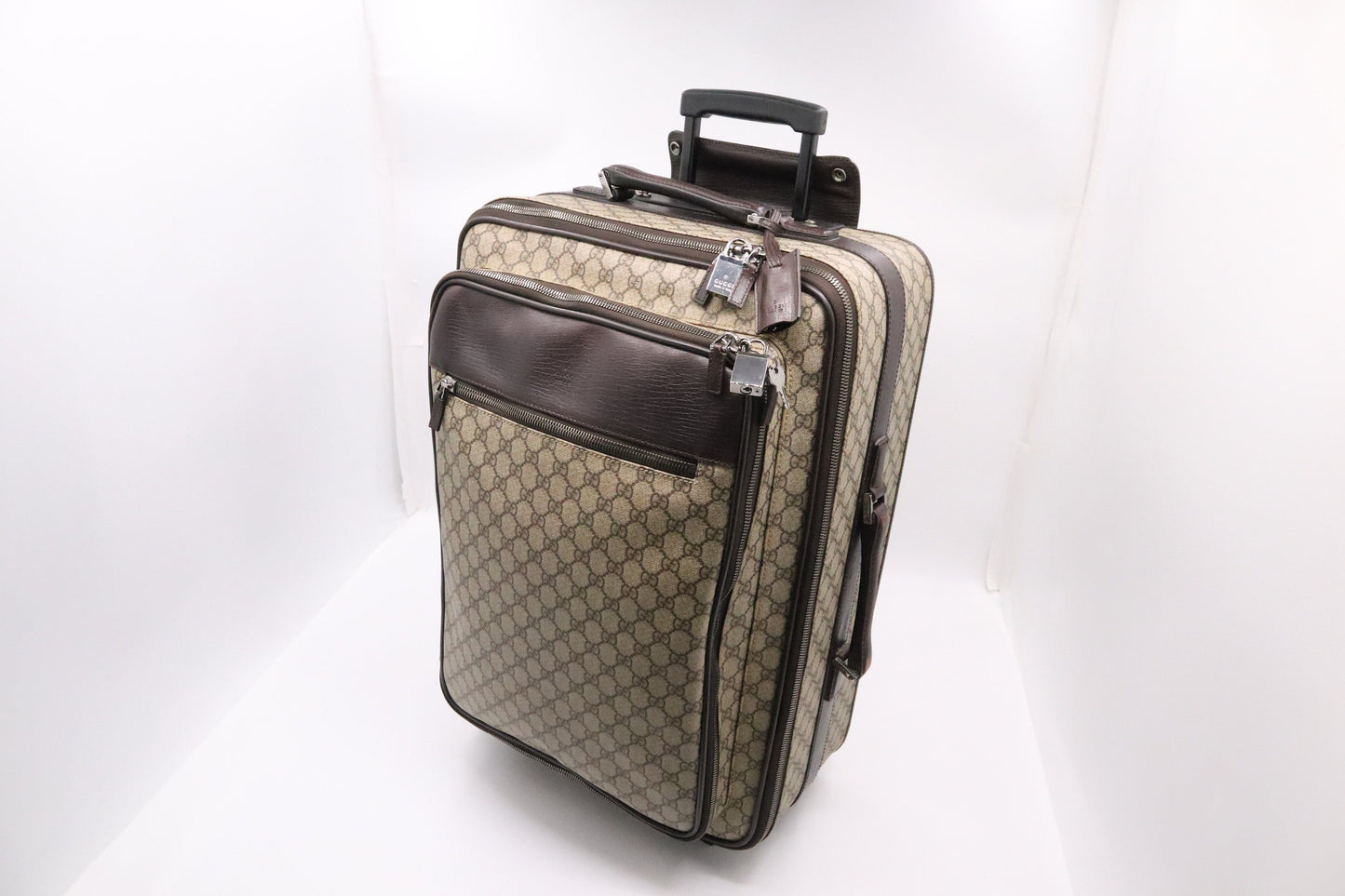 Gucci Suitcase GG Supreme Canvas Handbag