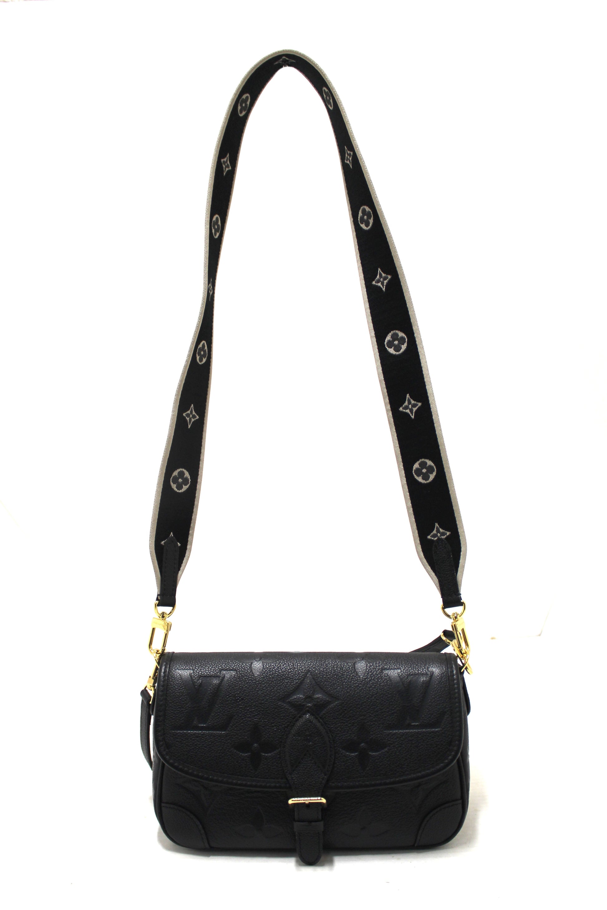 Louis Vuitton Black Monogram Empreinte Diane Shoulder and Cossbody Bag