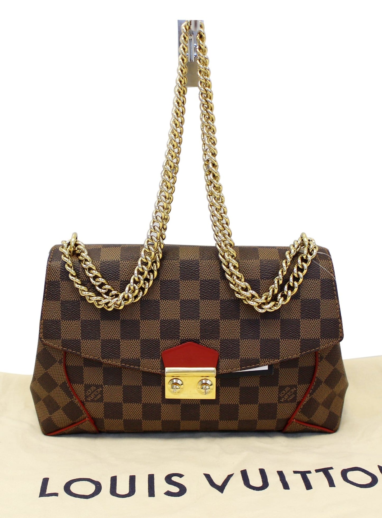 Louis Caïssa Clutch Damier Ebene Shoulder Bag Crossbody Bag