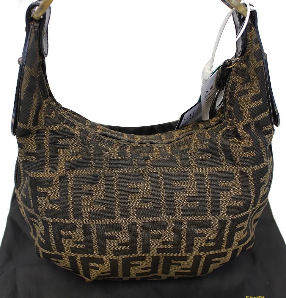 Fendi Zucca Hobo Bag Monogram