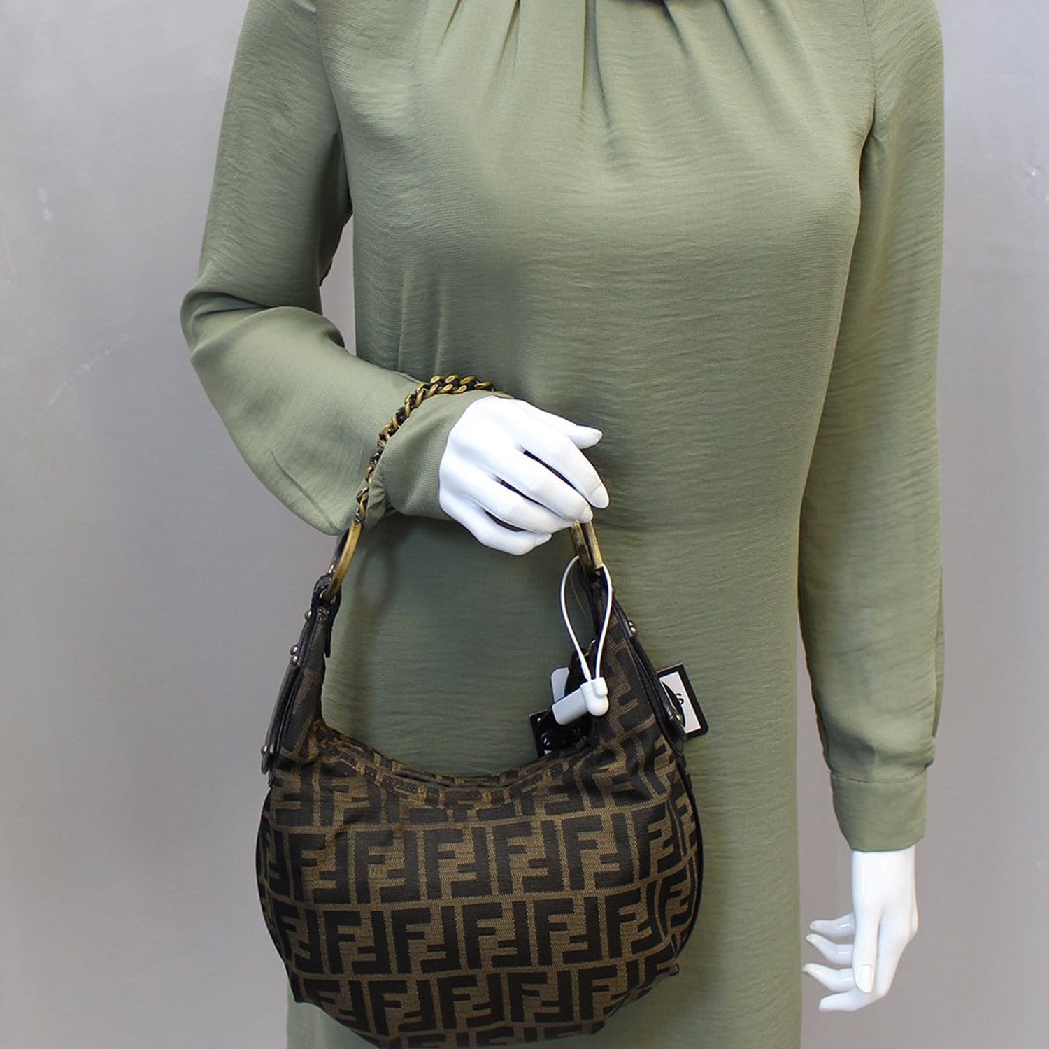 Fendi Zucca Hobo Bag Monogram