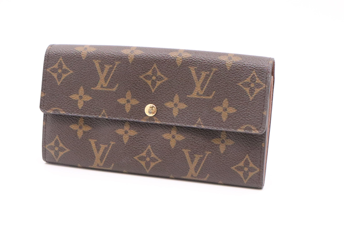 Louis Vuitton Sarah Monogram Canvas Wallet Case Canvas 2