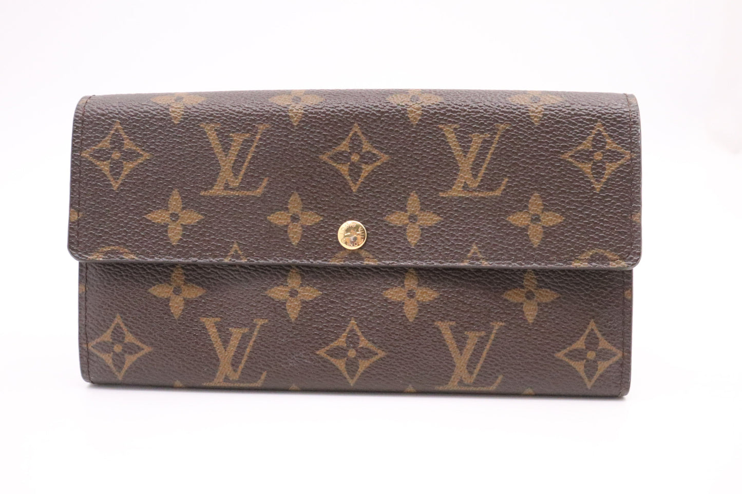 Louis Vuitton Sarah Monogram Canvas Wallet Case Canvas 2