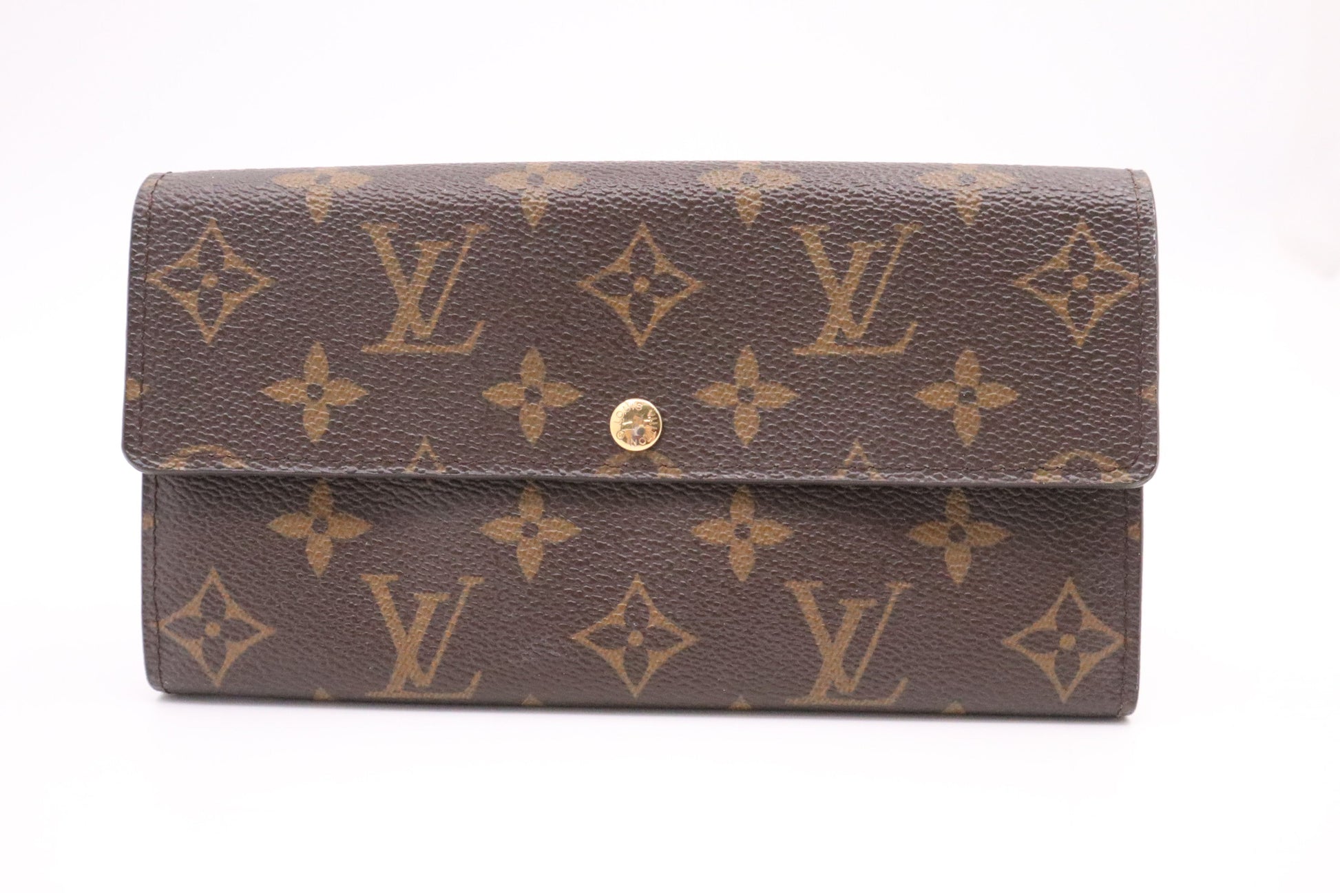 Louis Vuitton Sarah Monogram Canvas Wallet Case Canvas 2