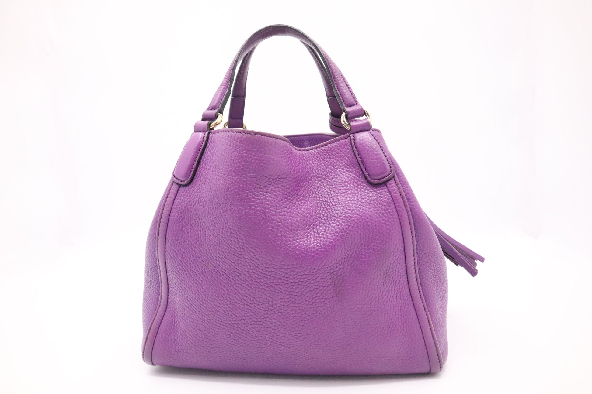 Gucci Soho Purple Leather Tote Bag