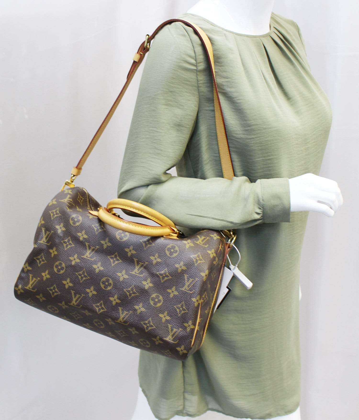 Louis Bandouliere Speedy Bag Canvas Monogram Shoulder Bag