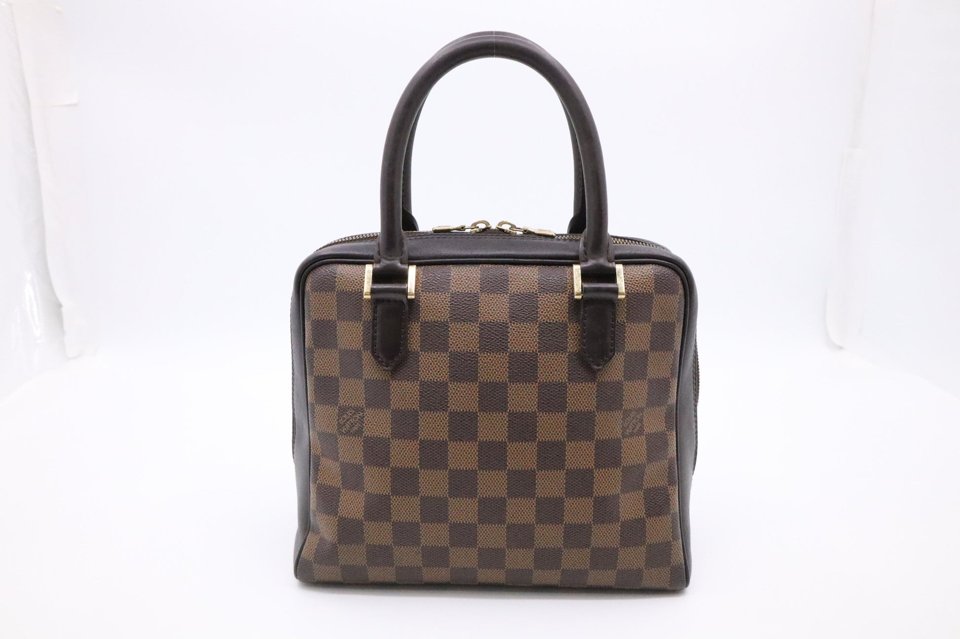 Louis Vuitton Brera Ebene Damier Canvas Handbag Ebene Canvas