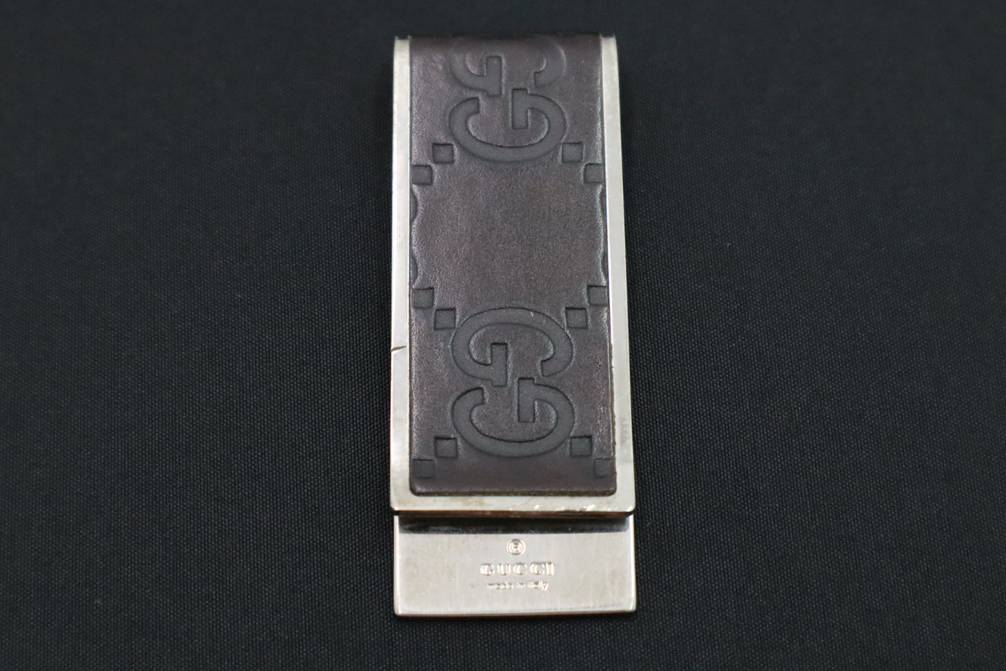 Gucci Money Clip Guccissima Leather Brown Handbag