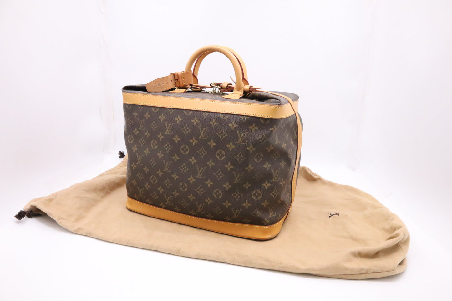 Louis Vuitton Cruiser 35 Monogram Canvas Handbag Canvas 1