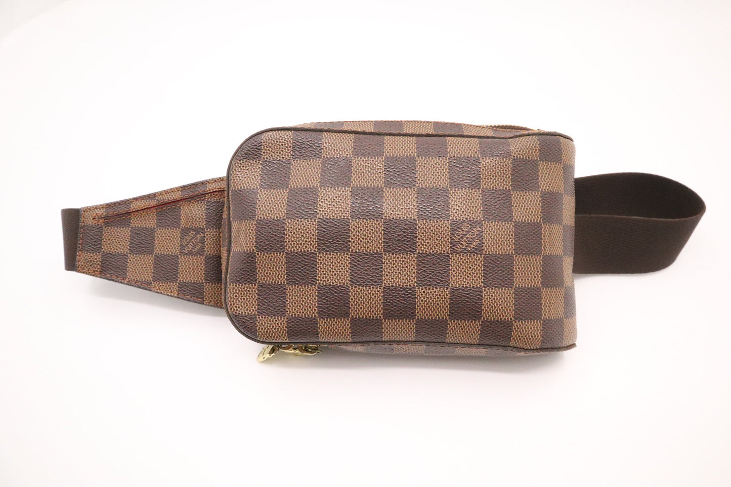 Louis Vuitton Geronimo Ebene Damier Canvas Handbag Ebene Canvas