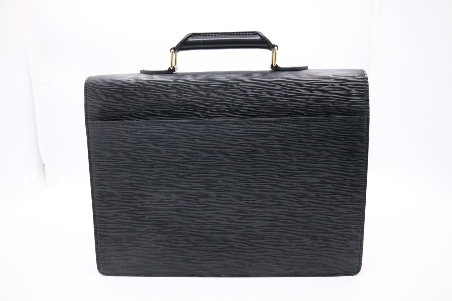 Louis Vuitton Serviette Conseiller Black Leather Epi Handbag
