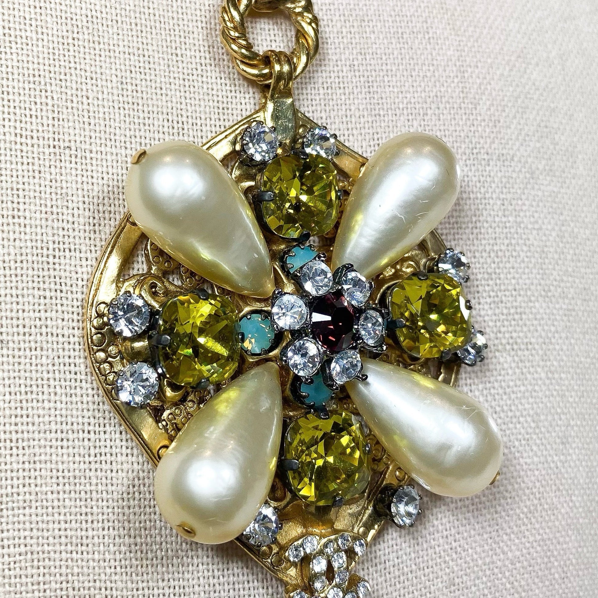 Chanel   Gold Amethyst Necklace