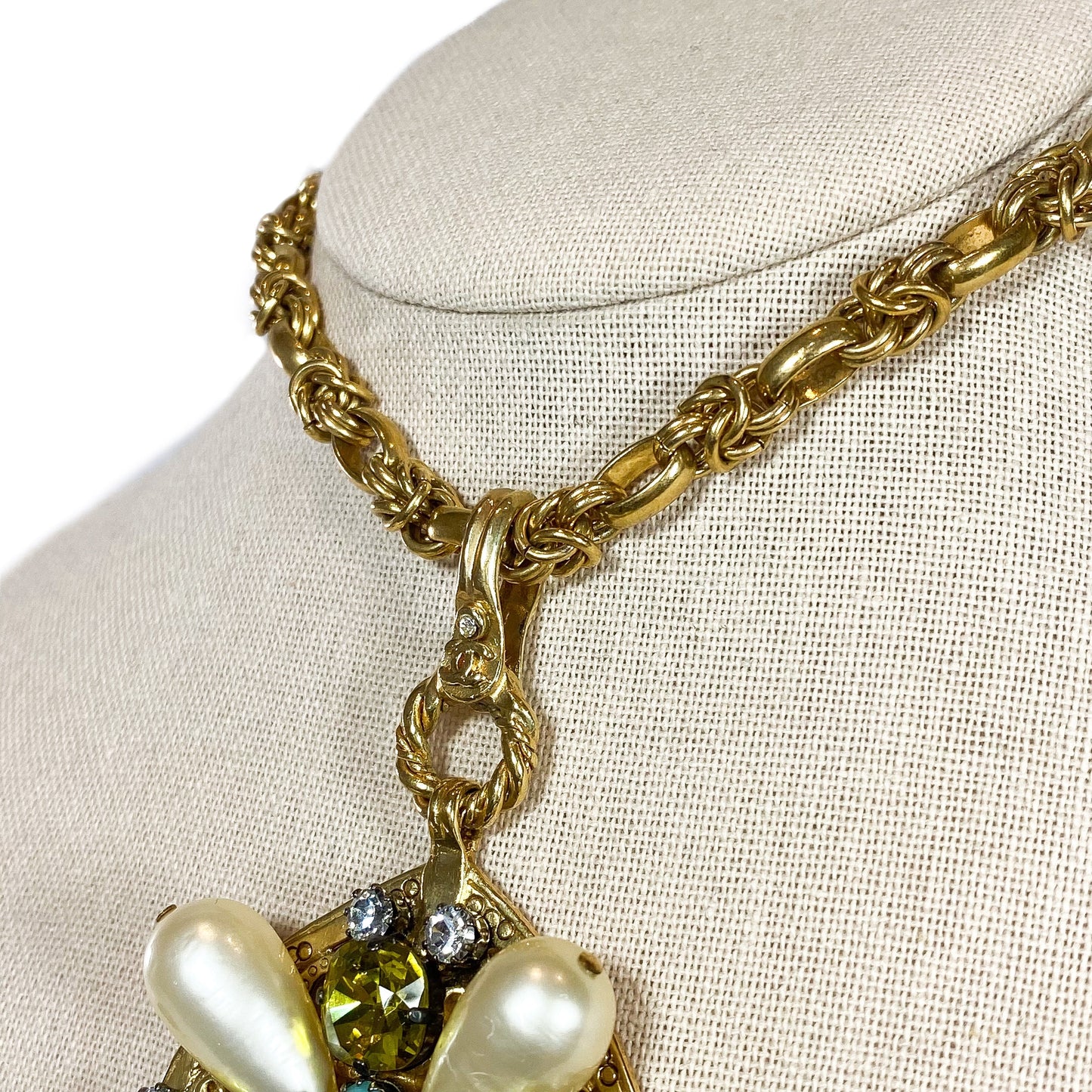 Chanel   Gold Amethyst Necklace