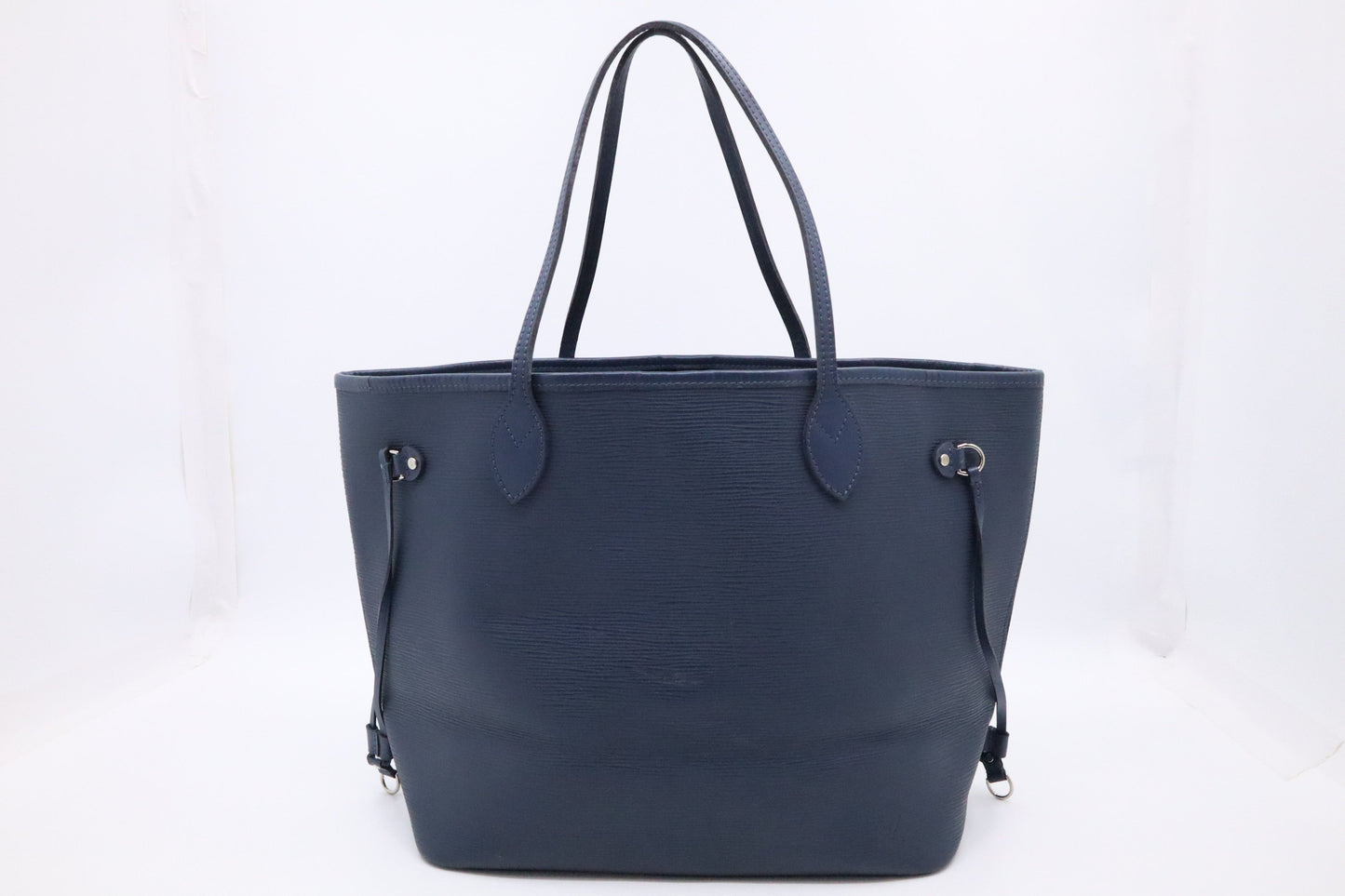 Louis Vuitton Neverfull MM Navy Epi Leather Blue Tote Bag