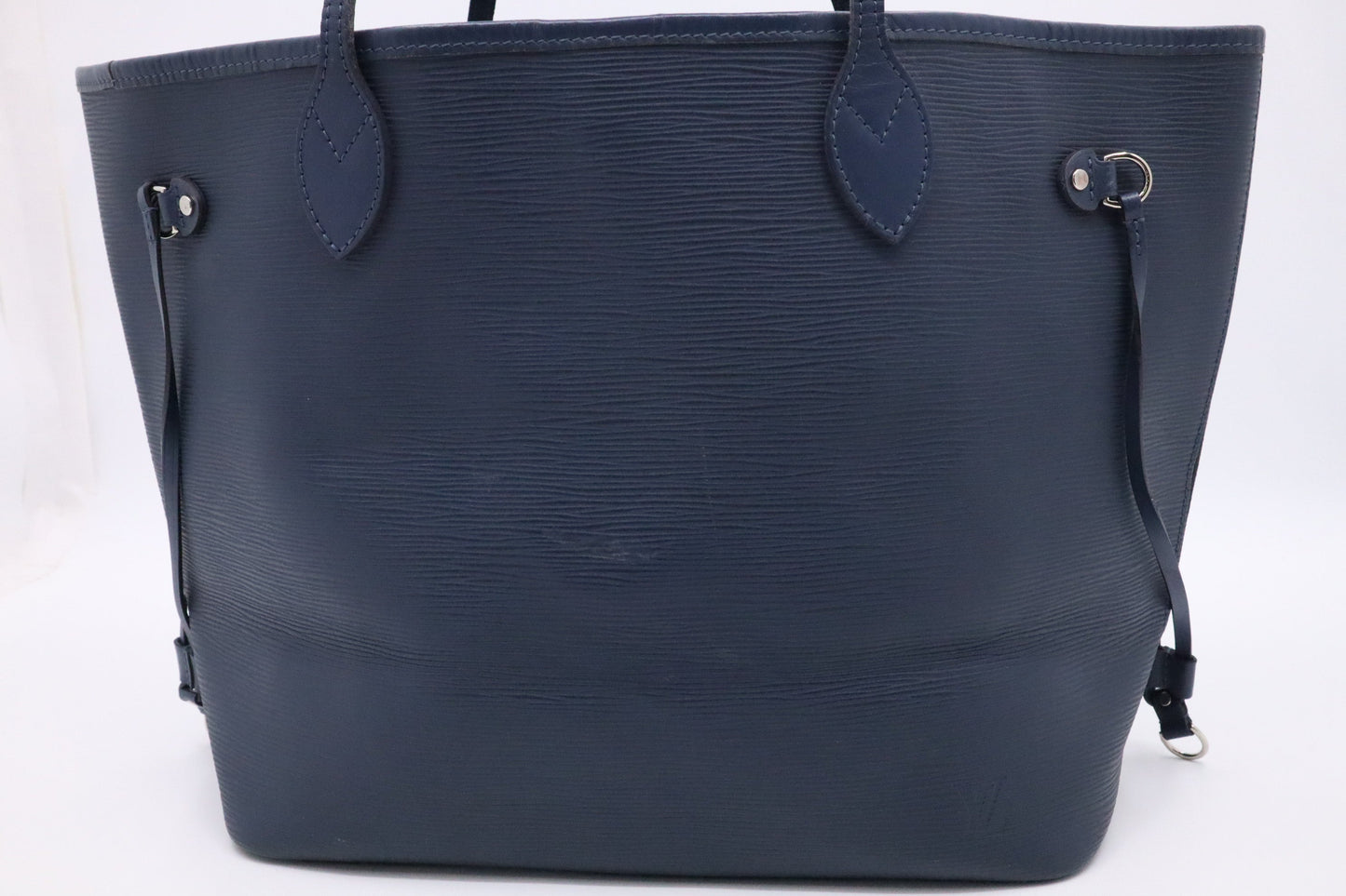 Louis Vuitton Neverfull MM Navy Epi Leather Blue Tote Bag